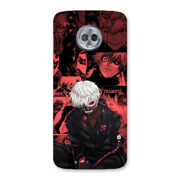 Toukyo Ghoul Kaneki Manga Back Case for Moto G6