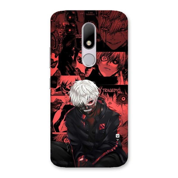 Toukyo Ghoul Kaneki Manga Back Case for Moto M