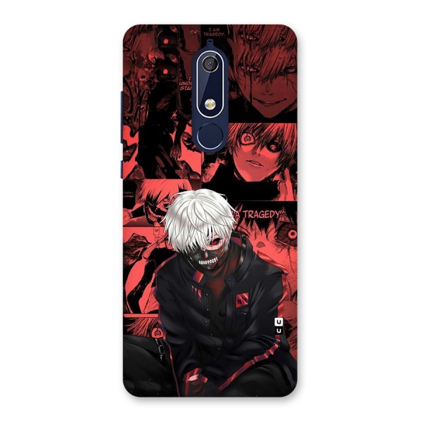 Toukyo Ghoul Kaneki Manga Back Case for Nokia 5.1