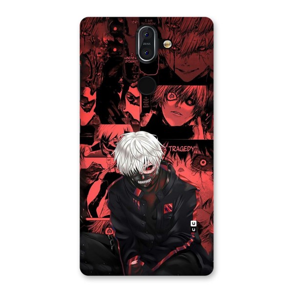 Toukyo Ghoul Kaneki Manga Back Case for Nokia 8 Sirocco