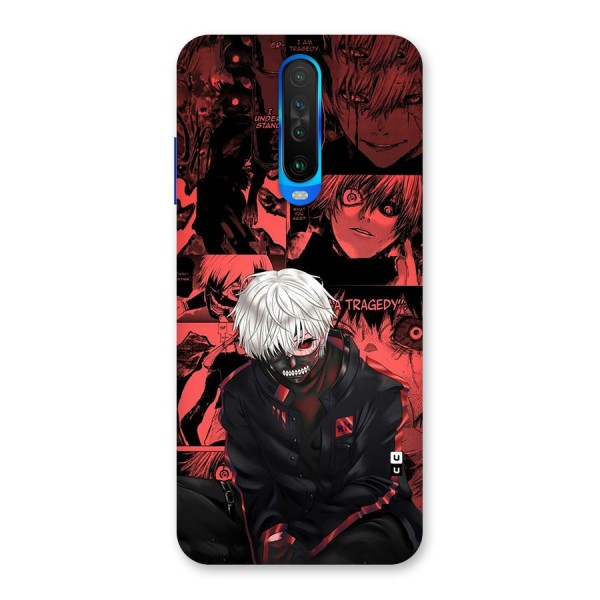 Toukyo Ghoul Kaneki Manga Back Case for Poco X2