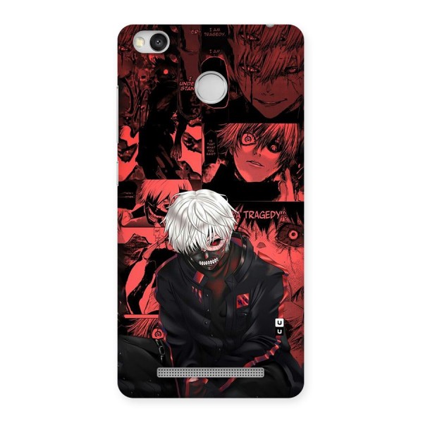 Toukyo Ghoul Kaneki Manga Back Case for Redmi 3S Prime