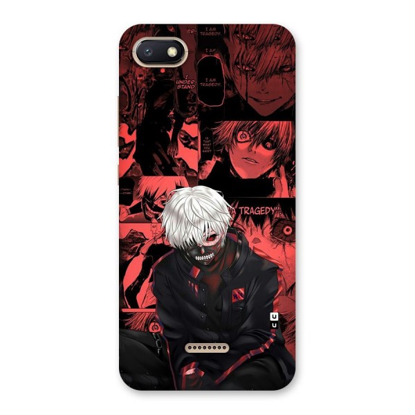 Toukyo Ghoul Kaneki Manga Back Case for Redmi 6A