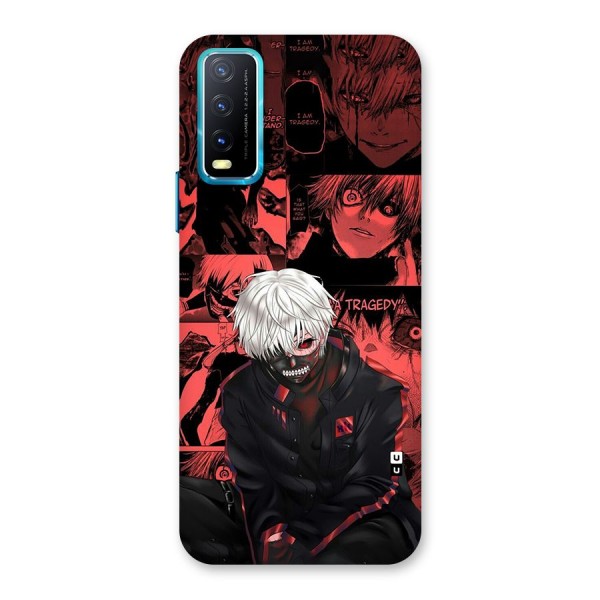 Toukyo Ghoul Kaneki Manga Back Case for Vivo Y12s