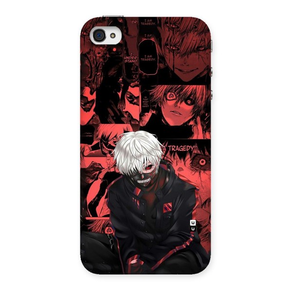 Toukyo Ghoul Kaneki Manga Back Case for iPhone 4 4s