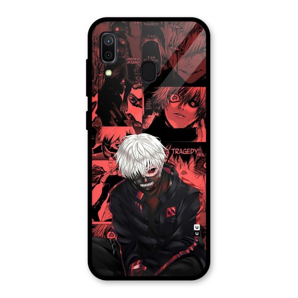 Toukyo Ghoul Kaneki Manga Glass Back Case for Galaxy A30