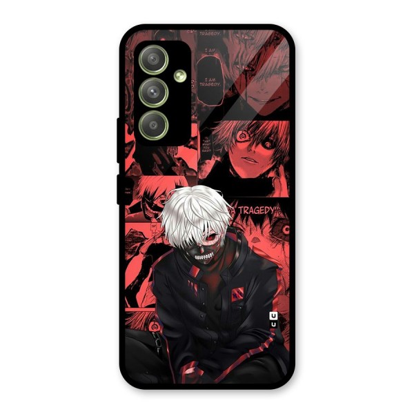 Toukyo Ghoul Kaneki Manga Glass Back Case for Galaxy A54