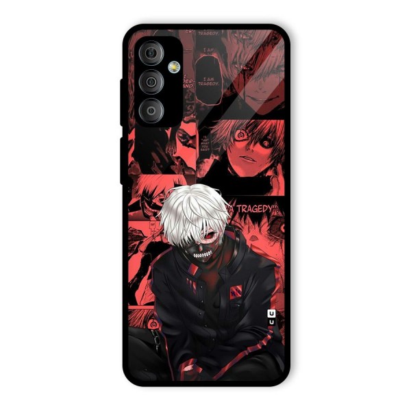 Toukyo Ghoul Kaneki Manga Glass Back Case for Galaxy F23