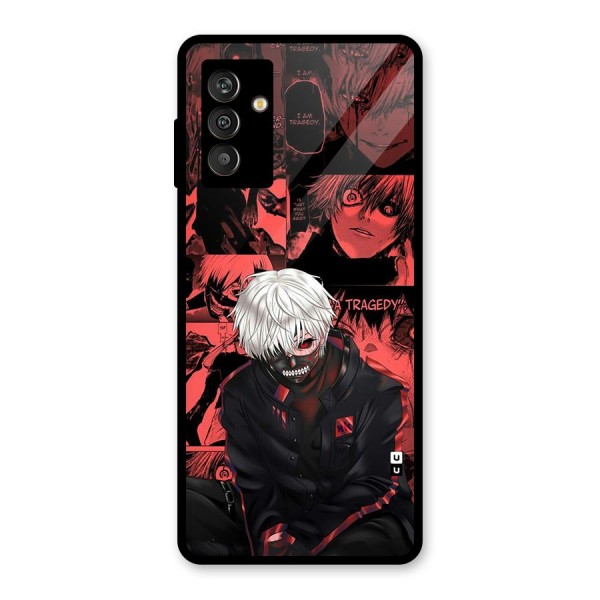 Toukyo Ghoul Kaneki Manga Glass Back Case for Galaxy M13