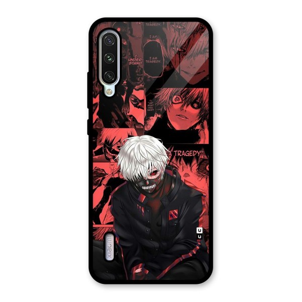 Toukyo Ghoul Kaneki Manga Glass Back Case for Mi A3