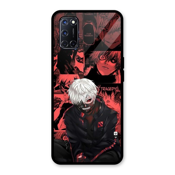 Toukyo Ghoul Kaneki Manga Glass Back Case for Oppo A52