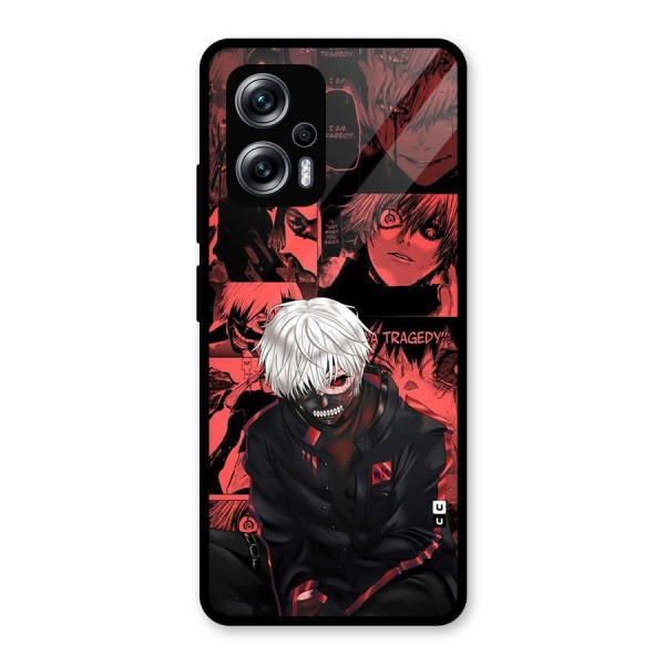 Toukyo Ghoul Kaneki Manga Glass Back Case for Redmi K50i