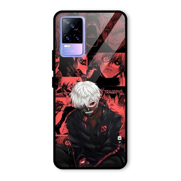 Toukyo Ghoul Kaneki Manga Glass Back Case for Vivo Y73