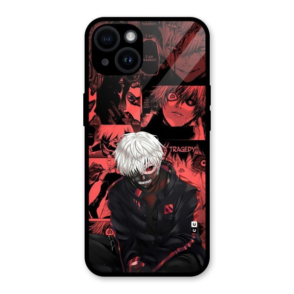 Toukyo Ghoul Kaneki Manga Glass Back Case for iPhone 14