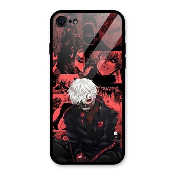 Toukyo Ghoul Kaneki Manga Glass Back Case for iPhone 8