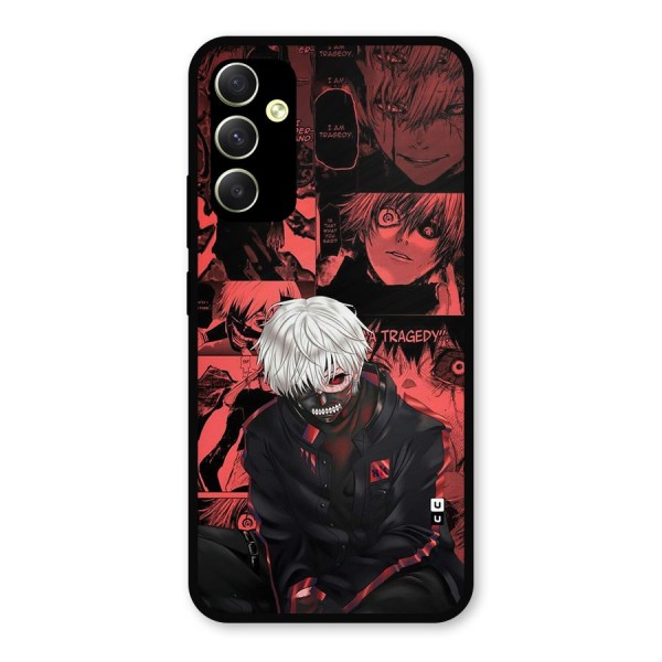 Toukyo Ghoul Kaneki Manga Metal Back Case for Galaxy A34