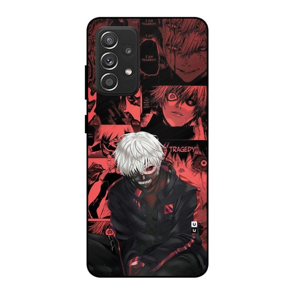 Toukyo Ghoul Kaneki Manga Metal Back Case for Galaxy A52