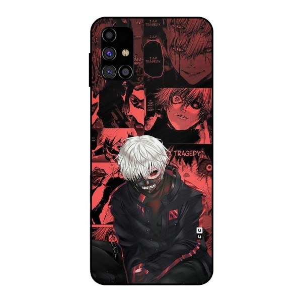 Toukyo Ghoul Kaneki Manga Metal Back Case for Galaxy M31s