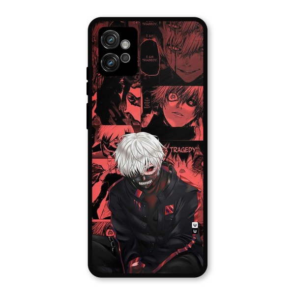 Toukyo Ghoul Kaneki Manga Metal Back Case for Moto G32