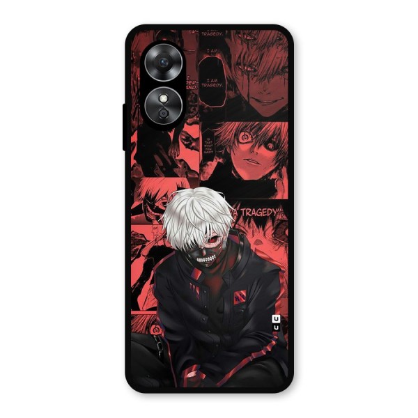 Toukyo Ghoul Kaneki Manga Metal Back Case for Oppo A17