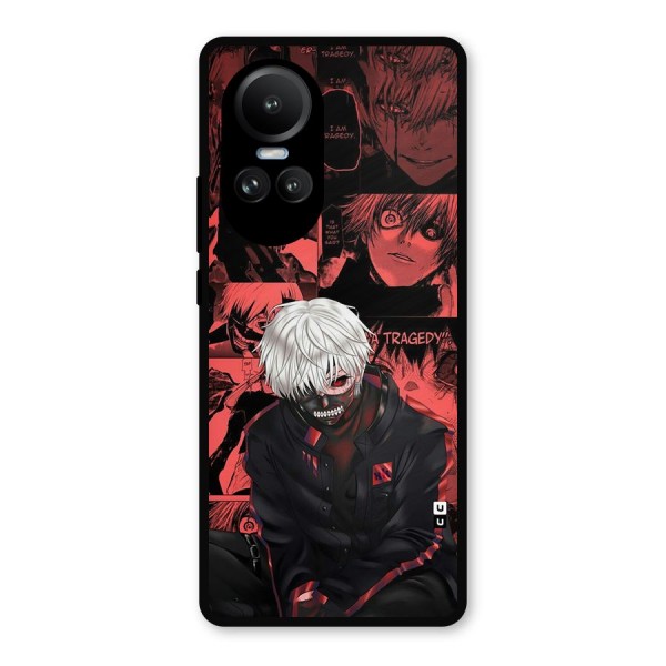 Toukyo Ghoul Kaneki Manga Metal Back Case for Oppo Reno10