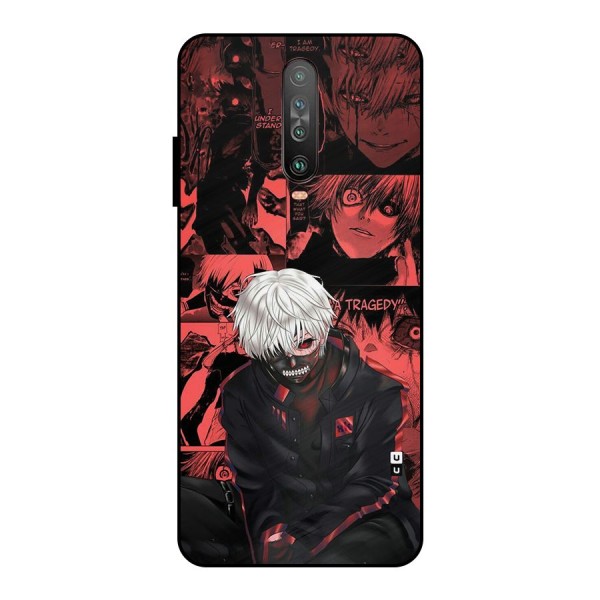 Toukyo Ghoul Kaneki Manga Metal Back Case for Poco X2