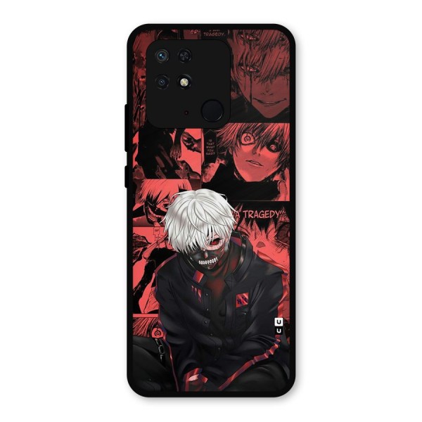 Toukyo Ghoul Kaneki Manga Metal Back Case for Redmi 10