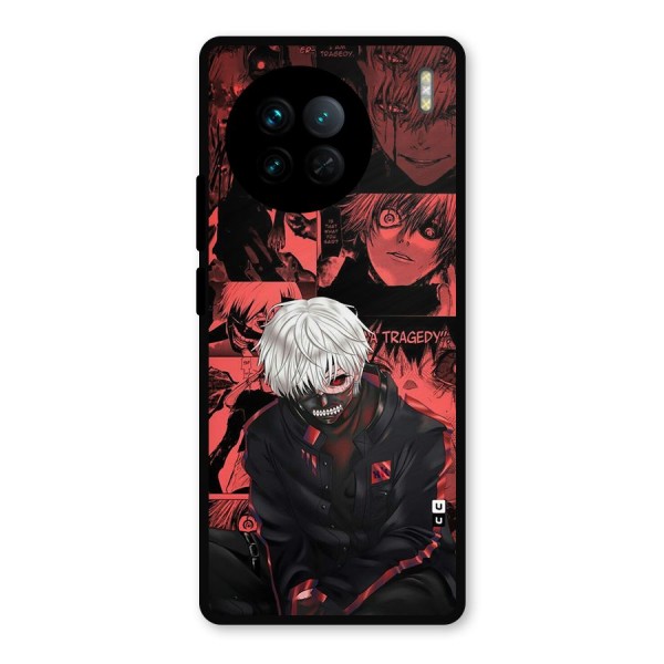 Toukyo Ghoul Kaneki Manga Metal Back Case for Vivo X90