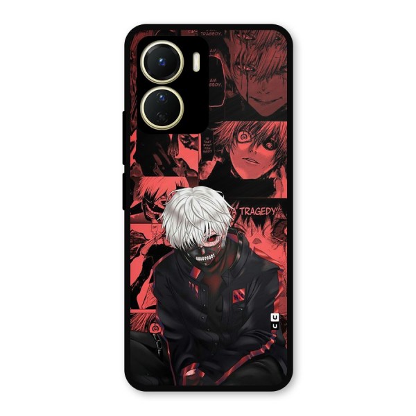 Toukyo Ghoul Kaneki Manga Metal Back Case for Vivo Y16