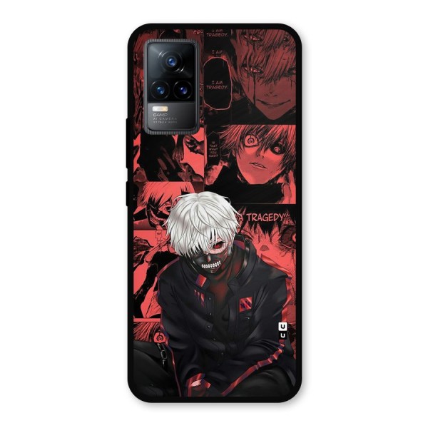 Toukyo Ghoul Kaneki Manga Metal Back Case for Vivo Y73