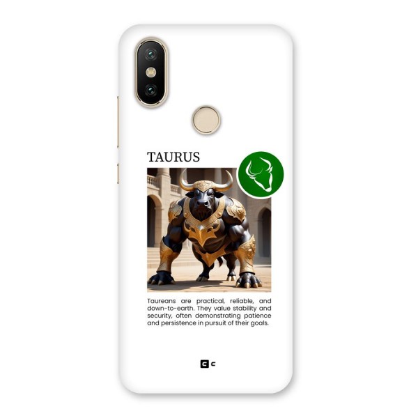 Towering Taurus Back Case for Mi A2