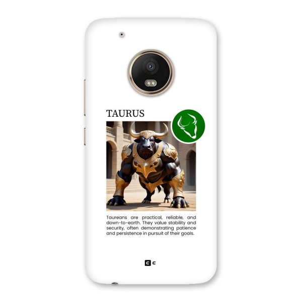 Towering Taurus Back Case for Moto G5 Plus