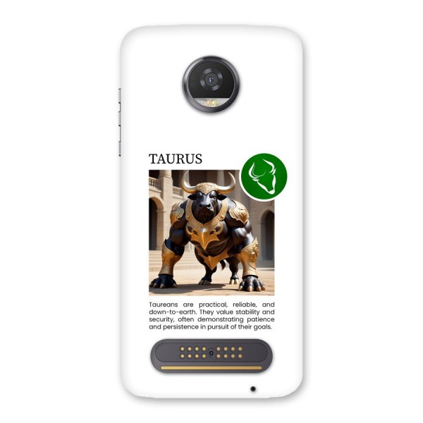 Towering Taurus Back Case for Moto Z2 Play