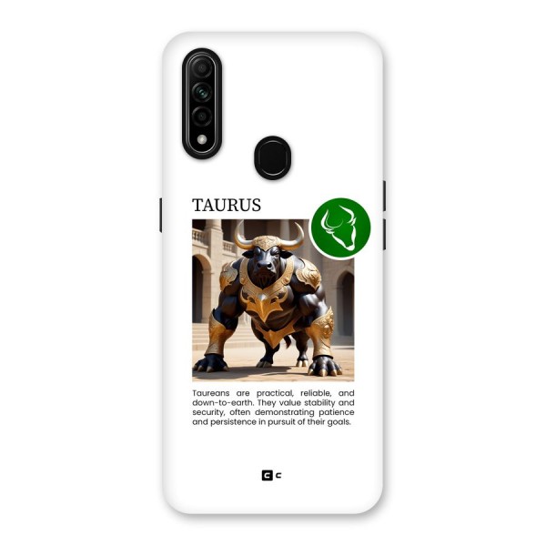 Towering Taurus Back Case for Oppo A31