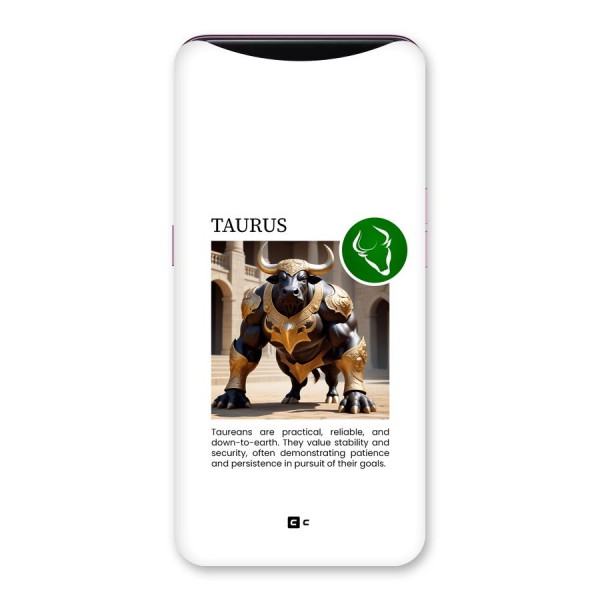 Towering Taurus Back Case for Oppo Find X