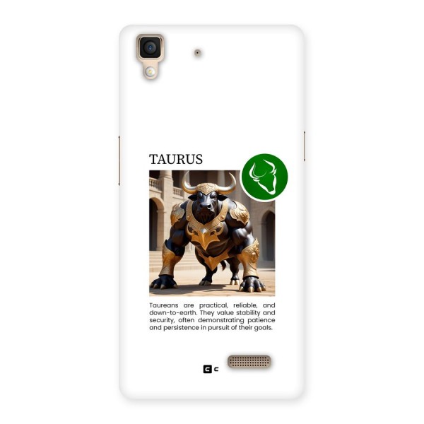 Towering Taurus Back Case for Oppo R7