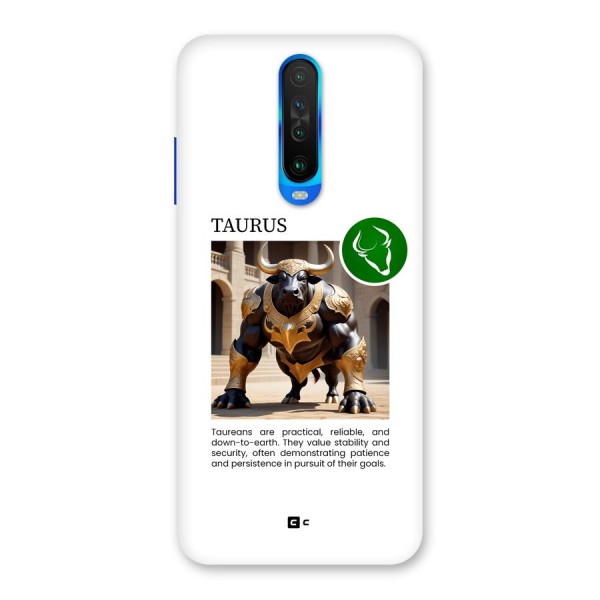 Towering Taurus Back Case for Poco X2