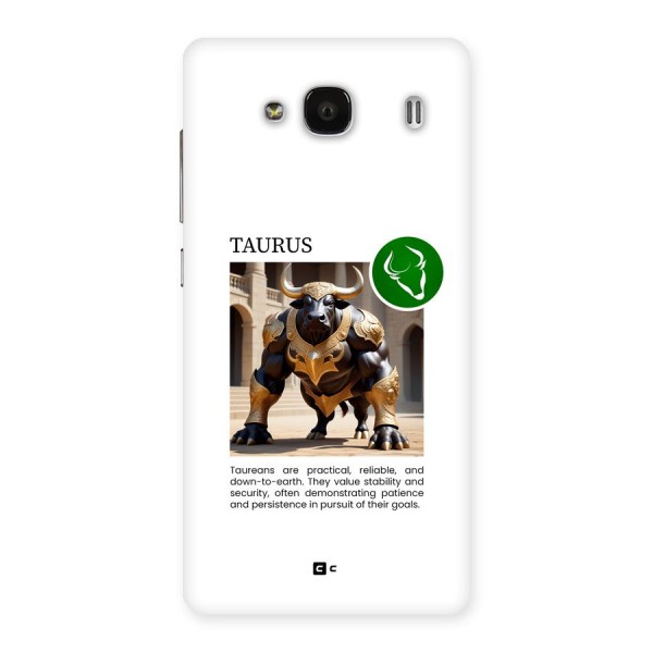 Towering Taurus Back Case for Redmi 2s