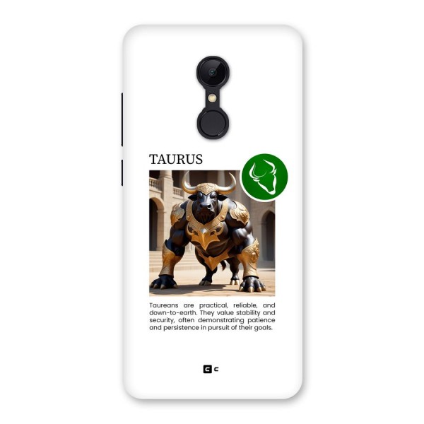 Towering Taurus Back Case for Redmi 5