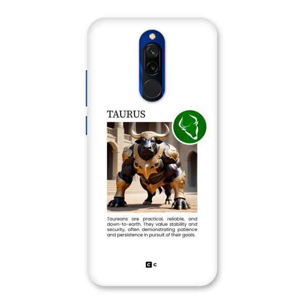 Towering Taurus Back Case for Redmi 8