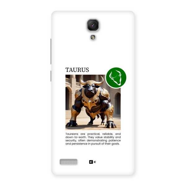 Towering Taurus Back Case for Redmi Note