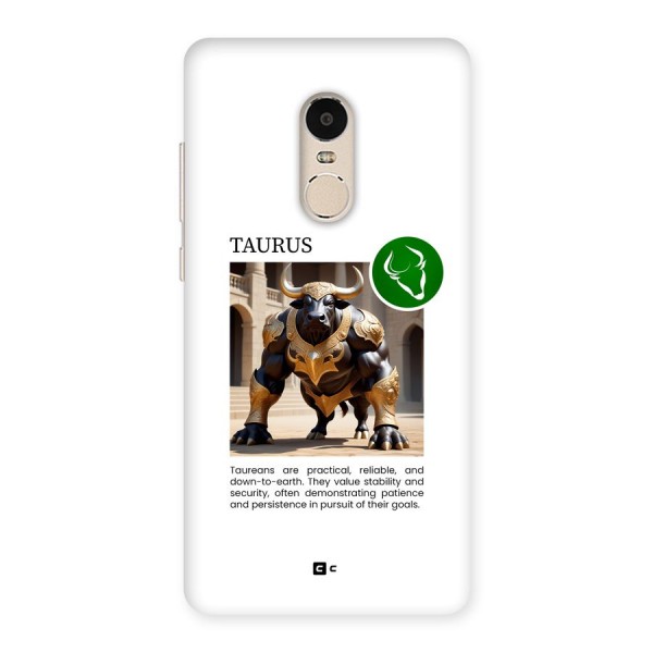 Towering Taurus Back Case for Redmi Note 4