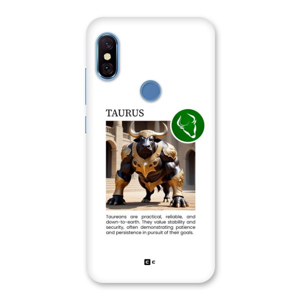 Towering Taurus Back Case for Redmi Note 6 Pro