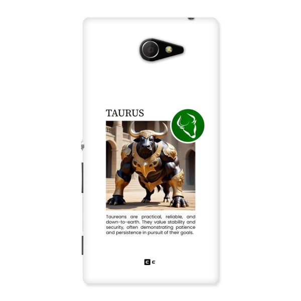 Towering Taurus Back Case for Xperia M2