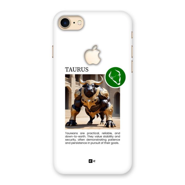 Towering Taurus Back Case for iPhone 7 Apple Cut