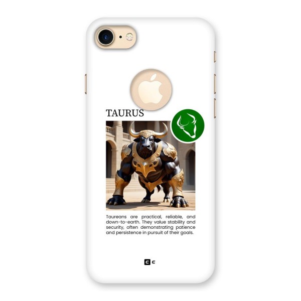 Towering Taurus Back Case for iPhone 8 Logo Cut