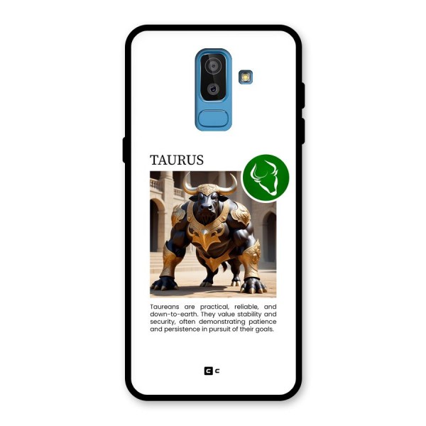 Towering Taurus Glass Back Case for Galaxy J8