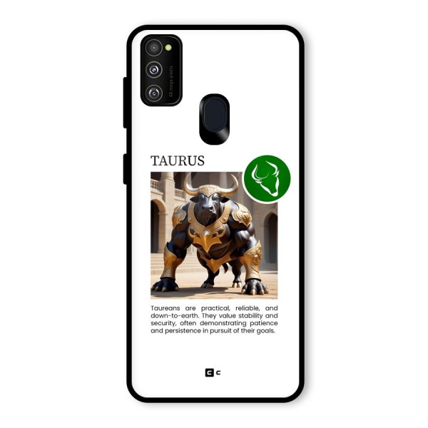 Towering Taurus Glass Back Case for Galaxy M30s