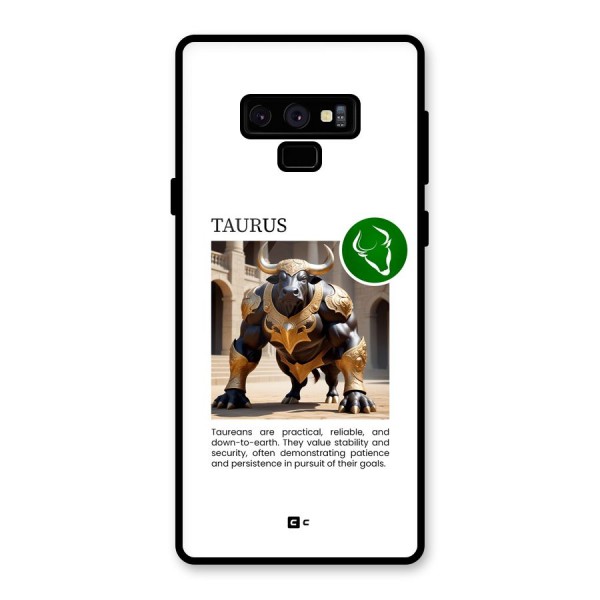 Towering Taurus Glass Back Case for Galaxy Note 9