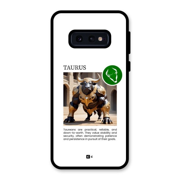 Towering Taurus Glass Back Case for Galaxy S10e